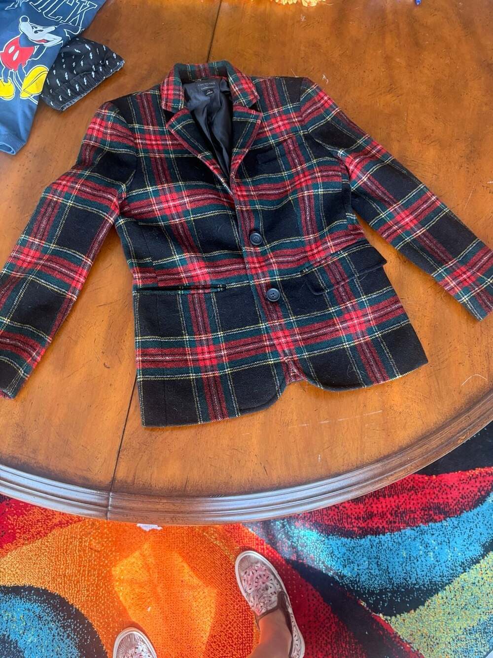 Crewcuts Thompson Blazer Size 10 Plaid Wool